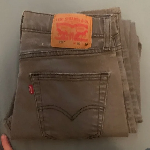 Levi's Men's Jeans - Black and Brown - Picture 4 of 4